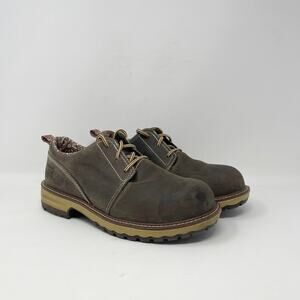 Timberland PRO Hightower Oxford Boot Womens 8 Brown Leather Composite Toe